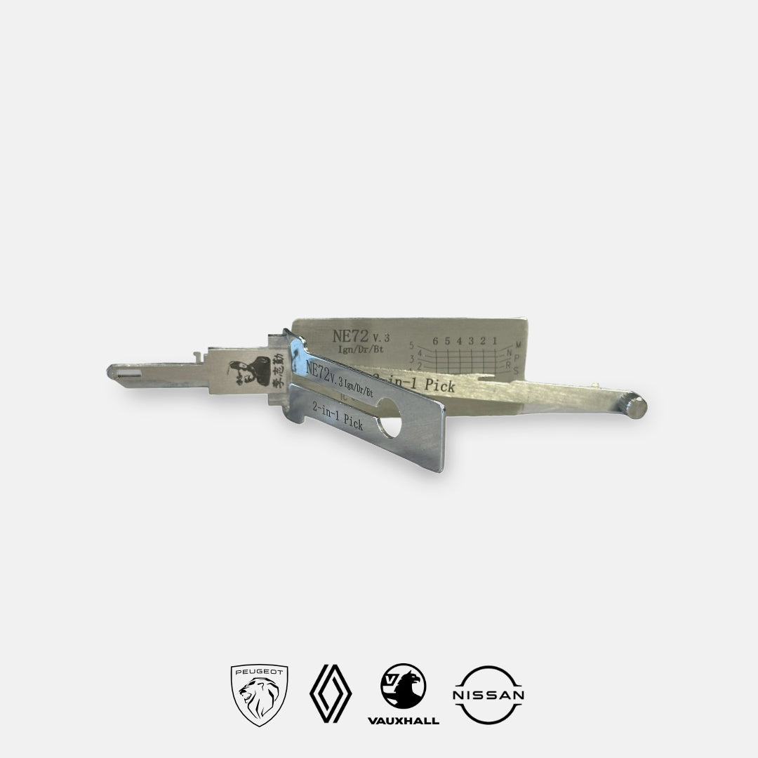 NE72 Original Lishi 2-in-1 Pick & Decoder