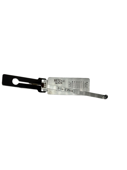 NE72 Original Lishi 2-in-1 Pick & Decoder