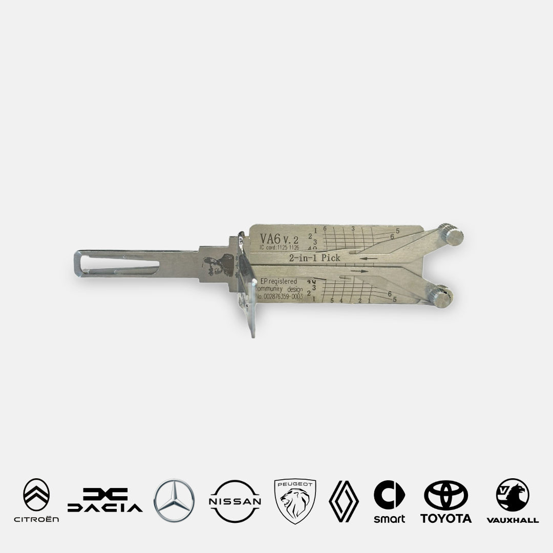 VA6 Original Lishi 2-in-1 Decoder & LockPick