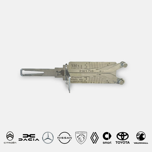 VA6 Original Lishi 2-in-1 Decoder & LockPick